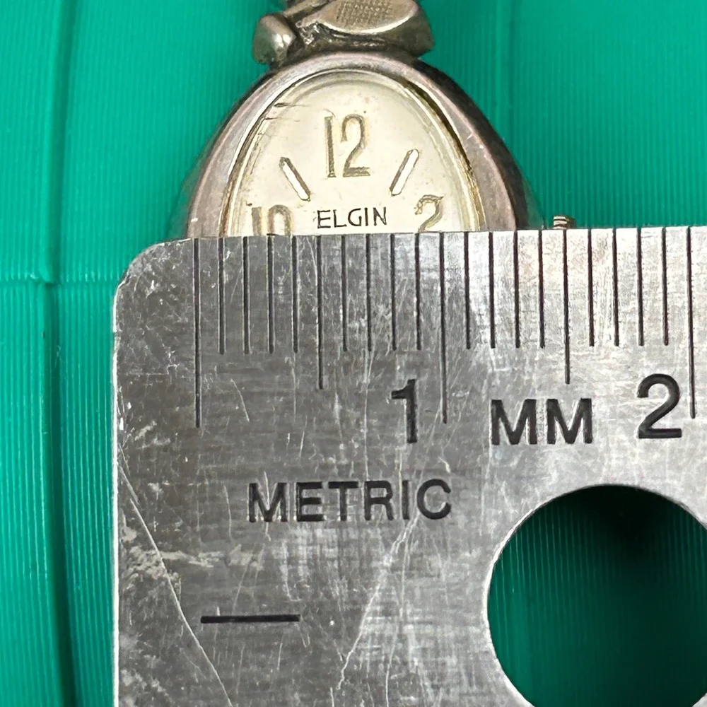 Vintage Elgin Swiss Watch Womens 10K RGP Bezel Oval‎ Face Expansion Band Tested